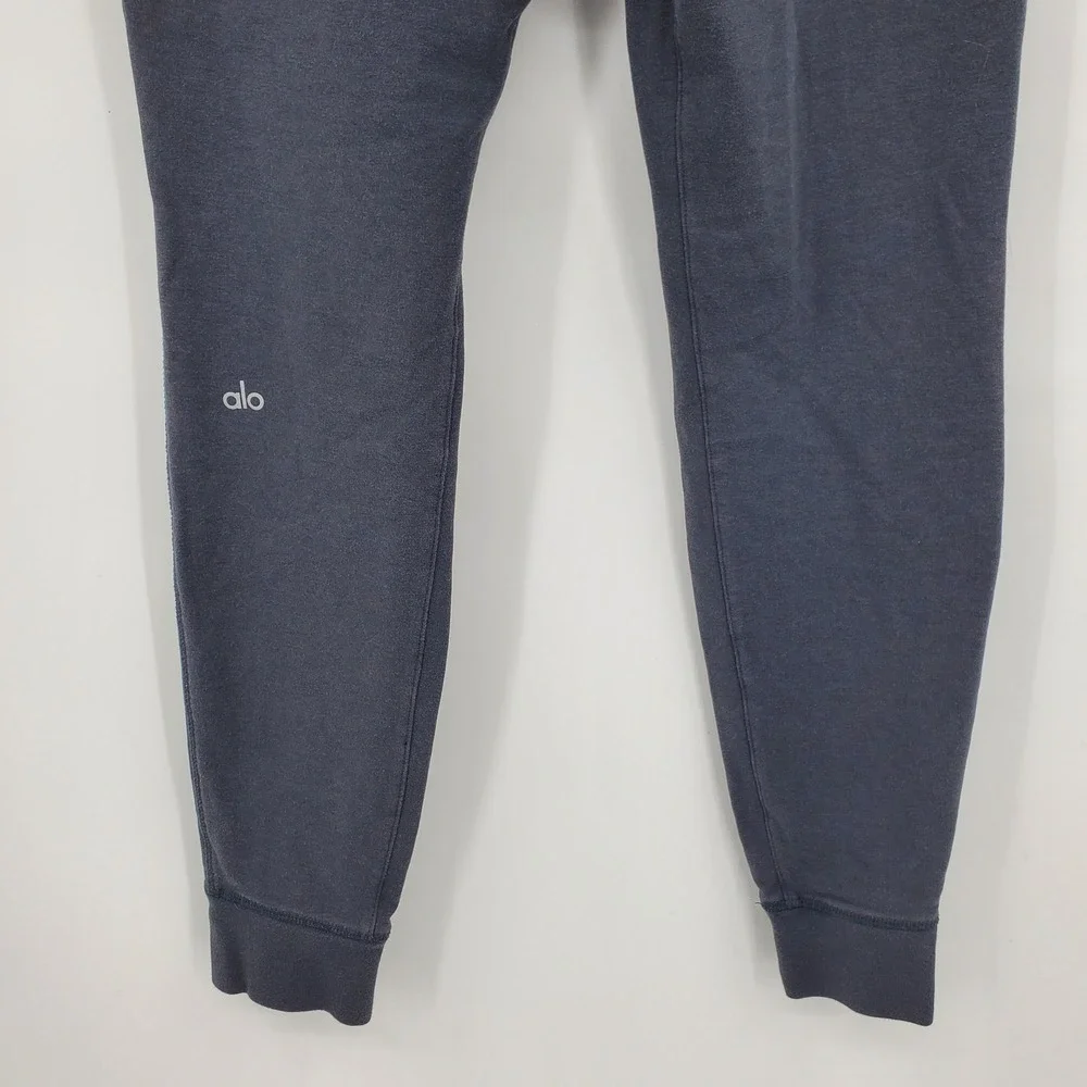 Alo Yoga Women Urban Moto Sweatpants Gray Joggers Small Biker Athletic Lounge